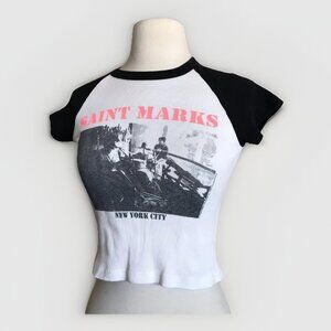 Brandy Melville John‎ Galt Saint Marks Shirt One Size Cotton Baby Tee